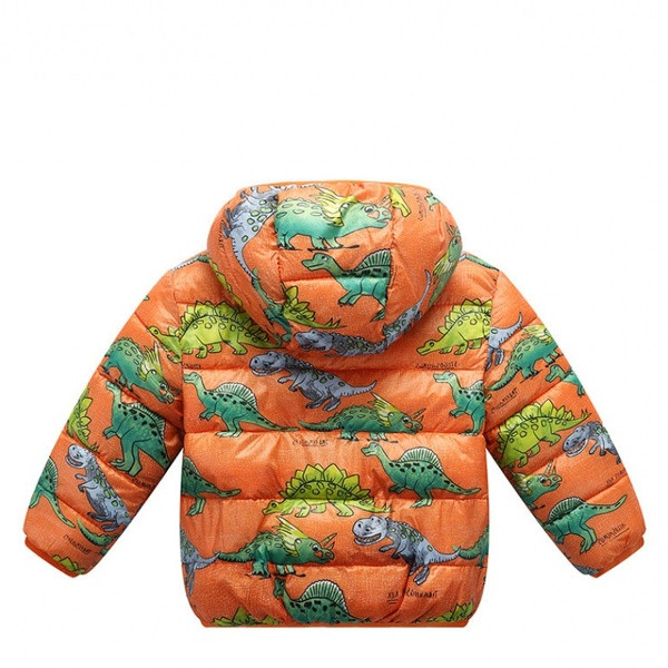 Μοντέρνο παιδικό μπουφάν με πολύχρωμο απλικέ για αγόρια