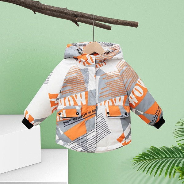 Νέο μοντέλο φθινοπώρο-χειμερινό μπουφάν με πολύχρωμο μοτίβο