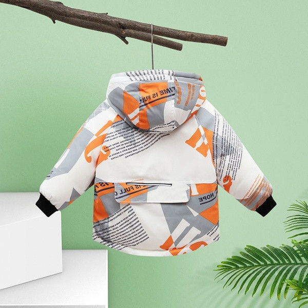 Νέο μοντέλο φθινοπώρο-χειμερινό μπουφάν με πολύχρωμο μοτίβο