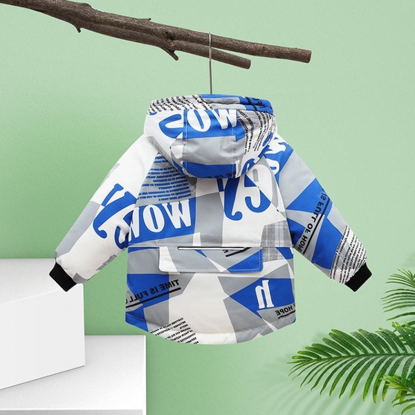 Νέο μοντέλο φθινοπώρο-χειμερινό μπουφάν με πολύχρωμο μοτίβο