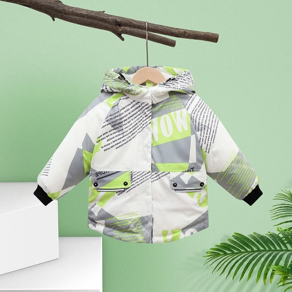 Νέο μοντέλο φθινοπώρο-χειμερινό μπουφάν με πολύχρωμο μοτίβο