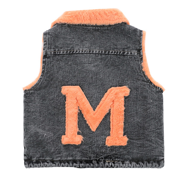 Παιδικό τζιν γιλέκο με επένδυση και τσέπες κατάλληλο για αγόρια