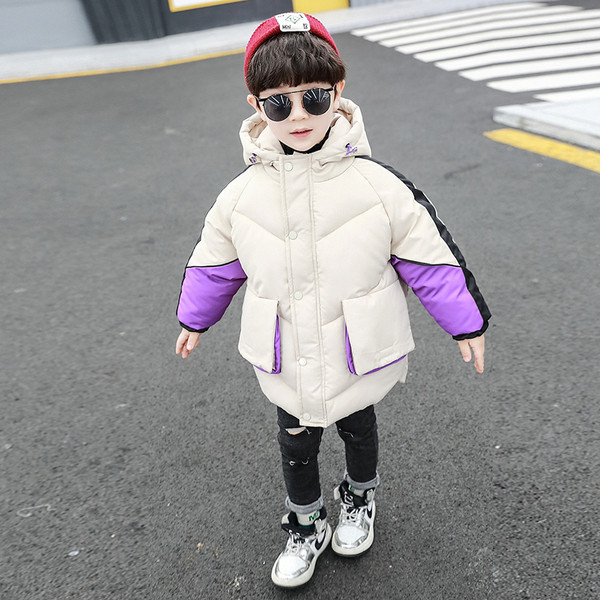 Καθημερινό παιδικό μπουφάν για αγόρια με κουκούλα και τσέπη