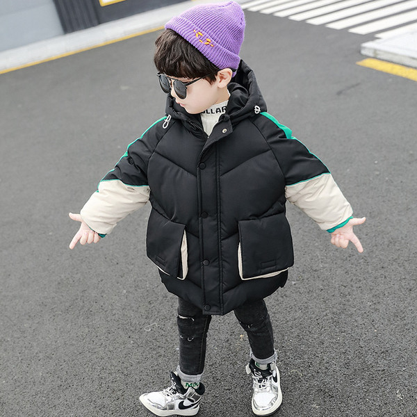 Καθημερινό παιδικό μπουφάν για αγόρια με κουκούλα και τσέπη