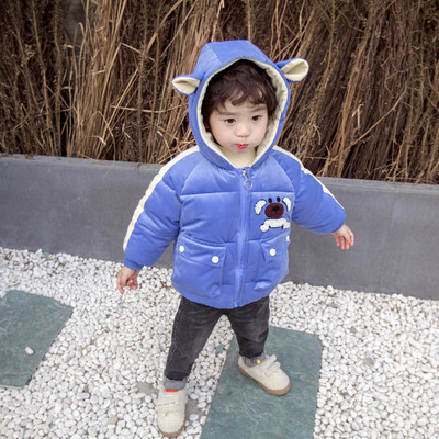 Moodne 3D-elemendiga laste talvejope poistele