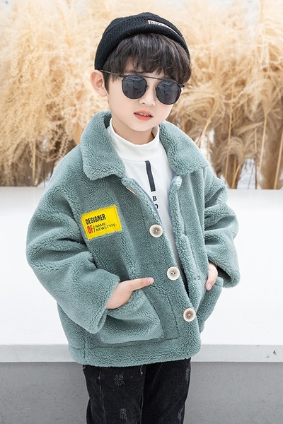 Παιδικό παλτό καθημερινό με κουμπιά και τσέπες για αγόρια
