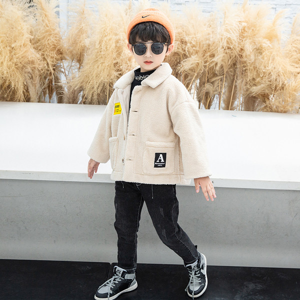 Παιδικό παλτό καθημερινό με κουμπιά και τσέπες για αγόρια