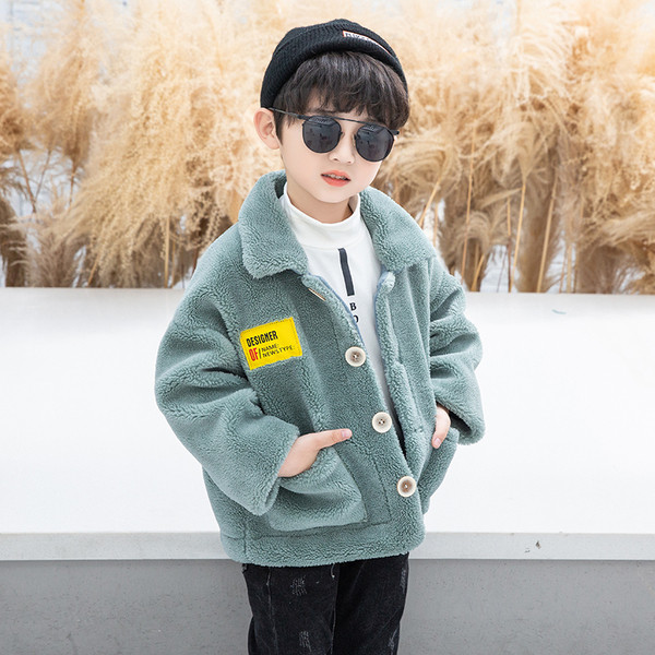 Παιδικό παλτό καθημερινό με κουμπιά και τσέπες για αγόρια