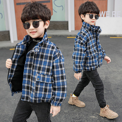 Poistele sobiv laste ruuduline jakk