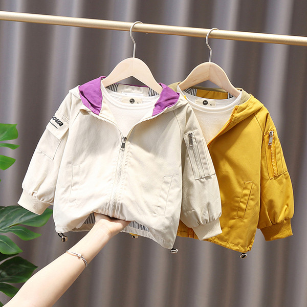 Vabaaja kapuutsi ja lukuga laste jope poistele