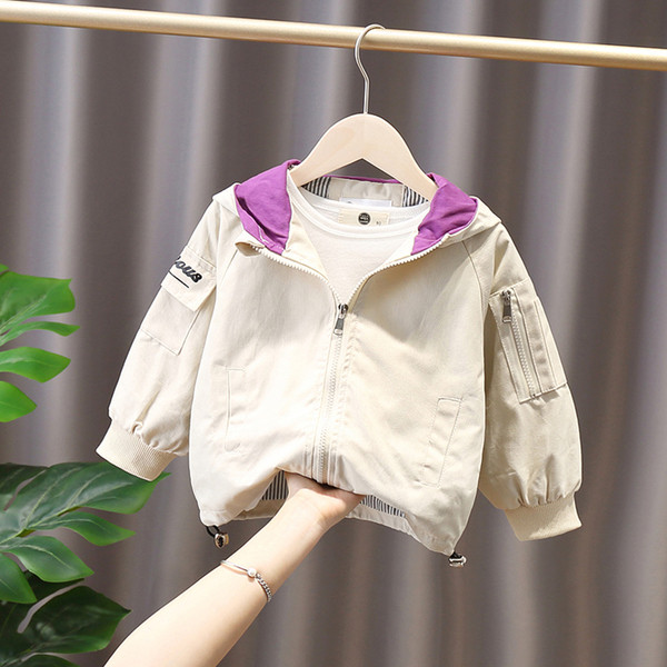 Vabaaja kapuutsi ja lukuga laste jope poistele