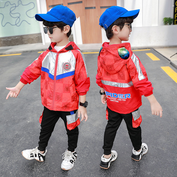 Παιδικό καθημερινό μπουφάν με φερμουάρ και κουκούλα - κατάλληλο για αγόρια