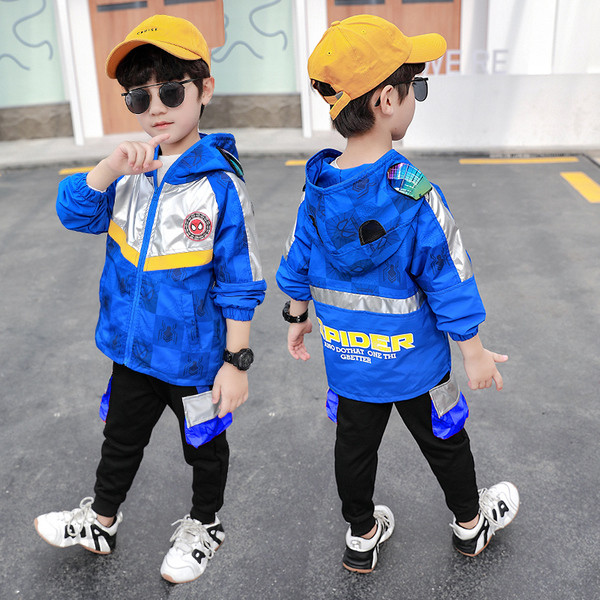 Παιδικό καθημερινό μπουφάν με φερμουάρ και κουκούλα - κατάλληλο για αγόρια