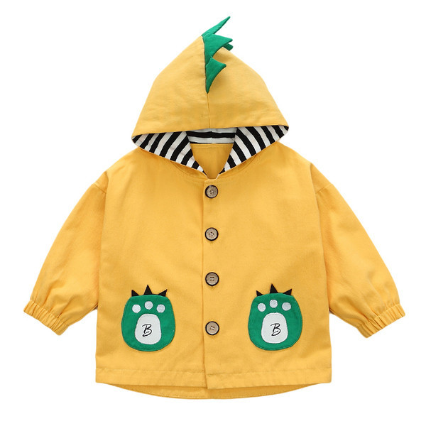 Dnevna dječja jakna za dječake s gumbima i džepovima