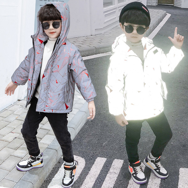 Νέο μοντέλο αθλητικό παιδικό μπουφάν με κουκούλα για αγόρια