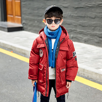 Μοντέρνο παιδικό μπουφάν με φερμουάρ και κουκούλα κατάλληλο για αγόρια