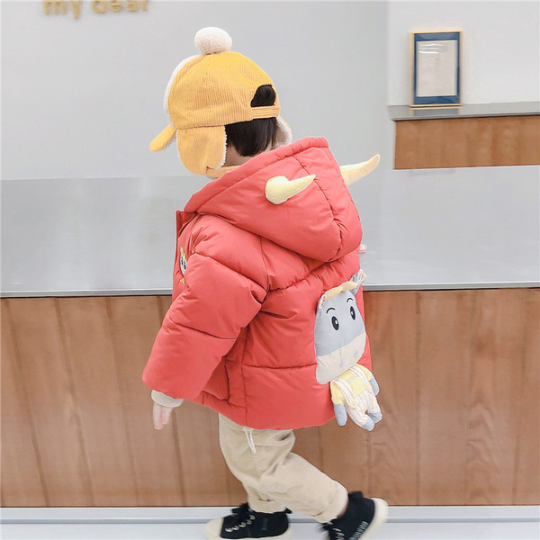 Geaca de iarna pentru copii model nou pentru baieti cu element 3D