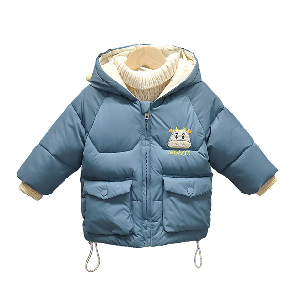 Geaca de iarna pentru copii model nou pentru baieti cu element 3D