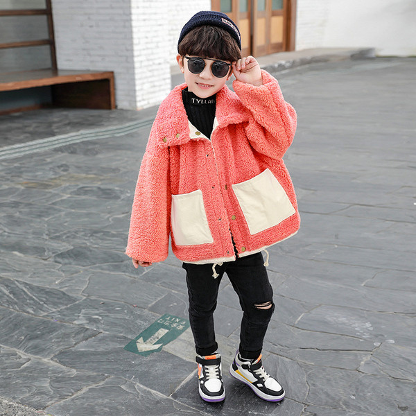 Παιδικό μπουφάν  διπλής όψης για αγόρια με επιγραφές