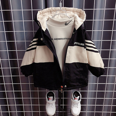 Καθημερινό παιδικό μπουφάν με κουκούλα για αγόρια