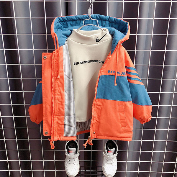 Καθημερινό παιδικό μπουφάν με κουκούλα για αγόρια