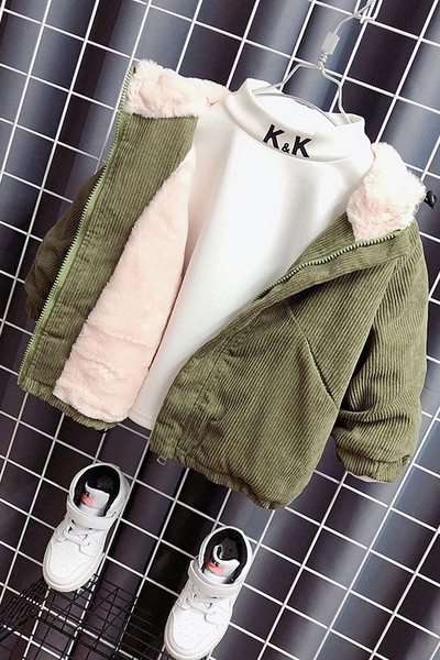 Παιδικό μπουφάν με ζεστή επένδυση και κουκούλα για αγόρια