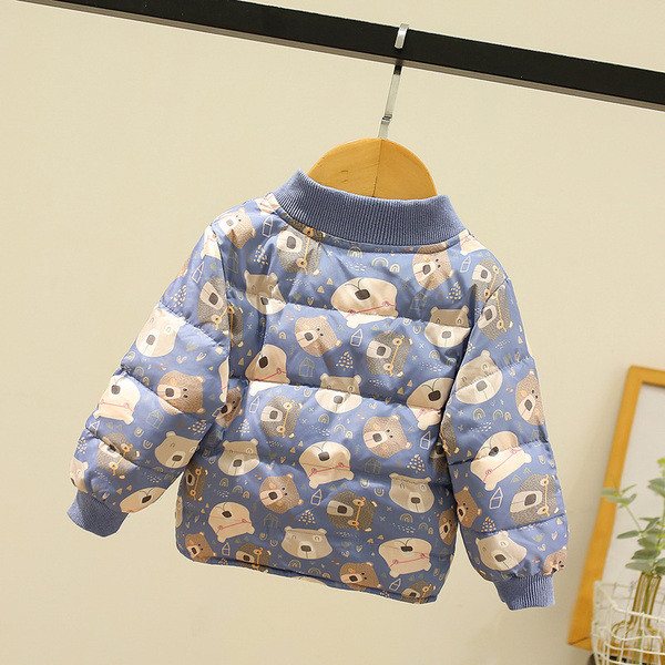Παιδικό μπουφάν για αγόρια και κορίτσια με τύπωμα αρκουδάκια και κουμπιά