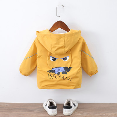 Παιδικό μπουφάν ανοιξιάτοκο με απλικέ στη πλάτη - για αγόρια και κορίτσια