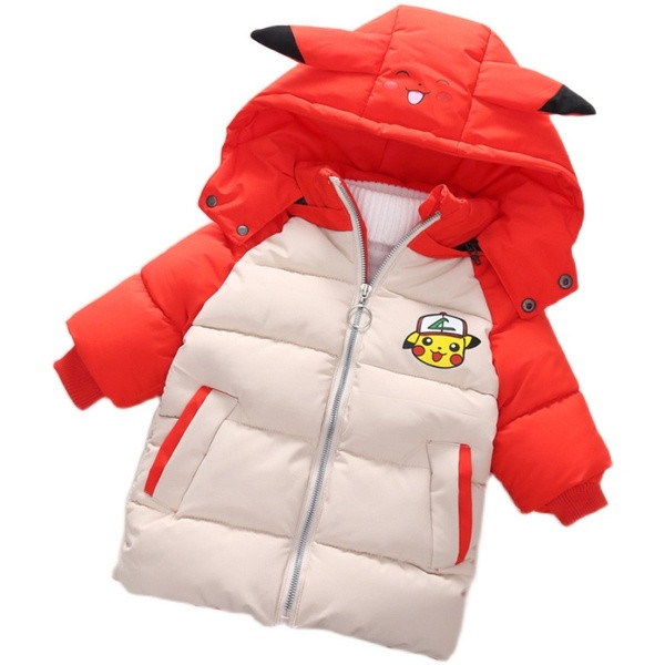 Παιδικό χειμερινό μπουφάν με τρισδιάστατο στοιχείο στην κουκούλα - για αγόρια