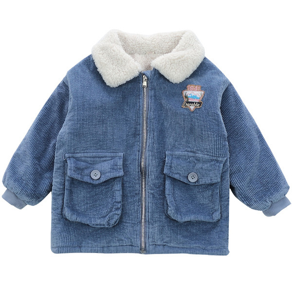 Igapäevane sulekrae ja lukuga laste jope poistele