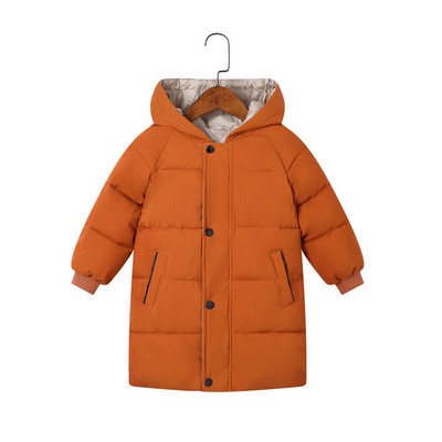 Детско ежедневно дълго зимно яке подходящо за момчета