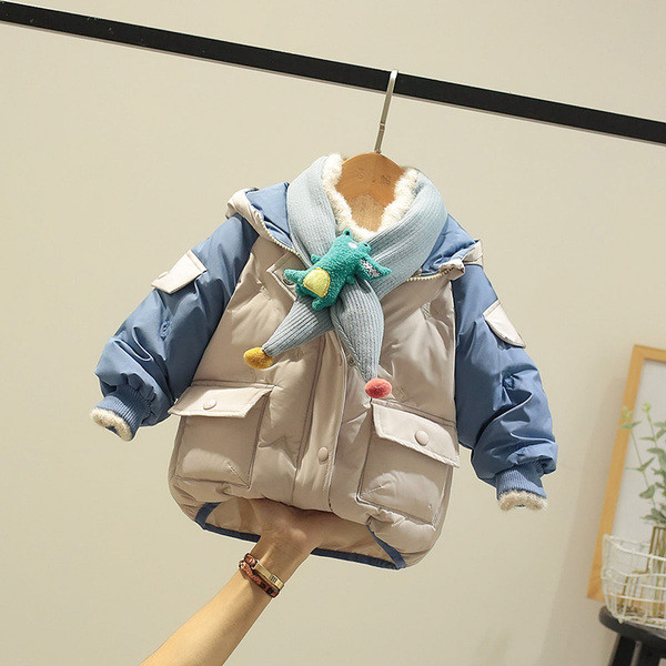 Παιδικό μπουφάν με κουκούλα και κουμπιά - για κορίτσια και αγόρια