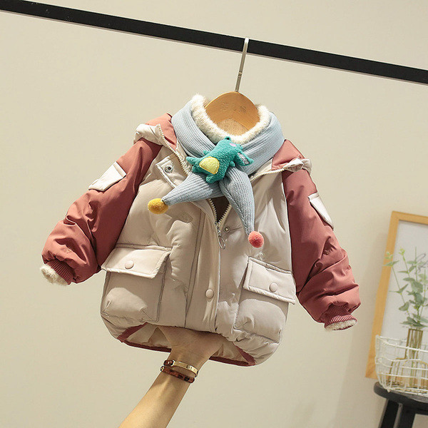 Παιδικό μπουφάν με κουκούλα και κουμπιά - για κορίτσια και αγόρια