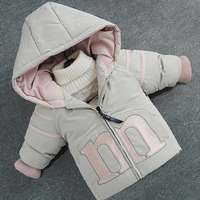 Μοντέρνο παιδικό χειμερινό μπουφάν με κουκούλα - για κορίτσια και αγόρια