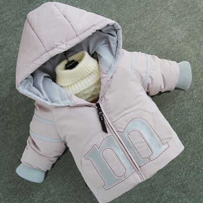 Μοντέρνο παιδικό χειμερινό μπουφάν με κουκούλα - για κορίτσια και αγόρια