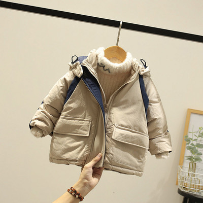 Παιδικό μπουφάν για αγόρια με κουκούλα και τσέπες