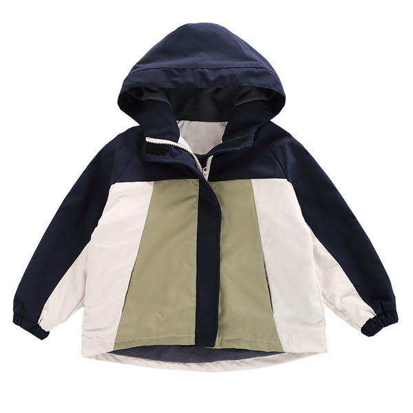 Παιδικό χειμερινό μπουφάν για αγόρια με κουκούλα και μαλακή επένδιση