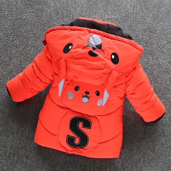 Παιδικό χειμερινό μπουφάν για αγόρια με τρισδιάστατο στοιχείο στην κουκούλα