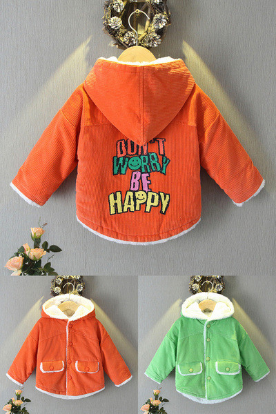 Καθημερινό παιδικό μπουφάν με ζεστή επένδυση και απλικέ για αγόρια