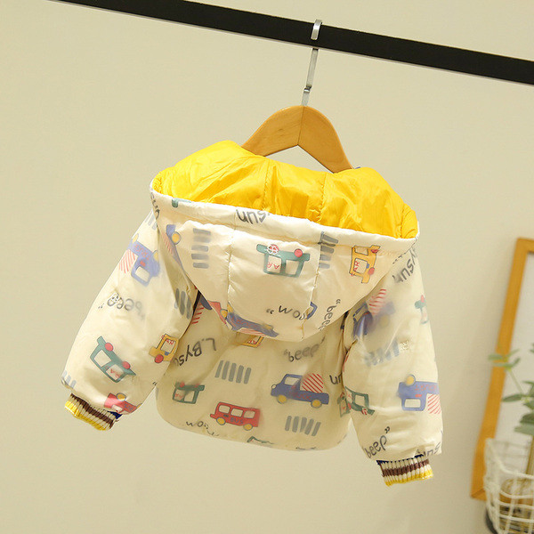 Kapuutsi ja lukuga laste jope poistele