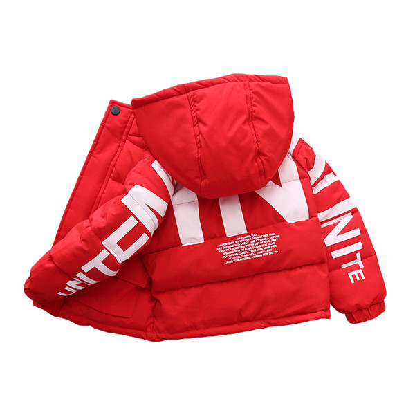 Lastele kirjade ja kapuutsiga vabaaja jope poistele