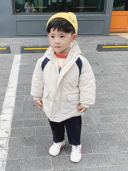 Bērnu ziemas jaka zēniem ar kapuci