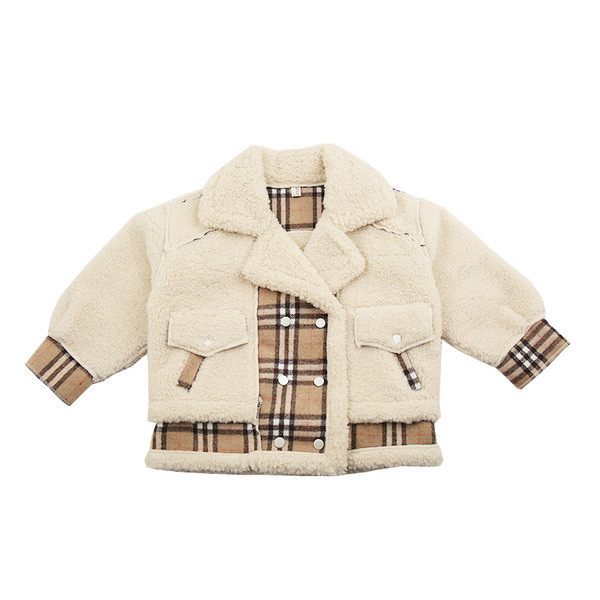 Παιδικό παλτό για αγόρια με κουμπιά σε δύο χρώματα