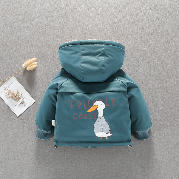 Παιδικό μπουφάν για αγόρια με μαλακή επένδυση και απλικέ