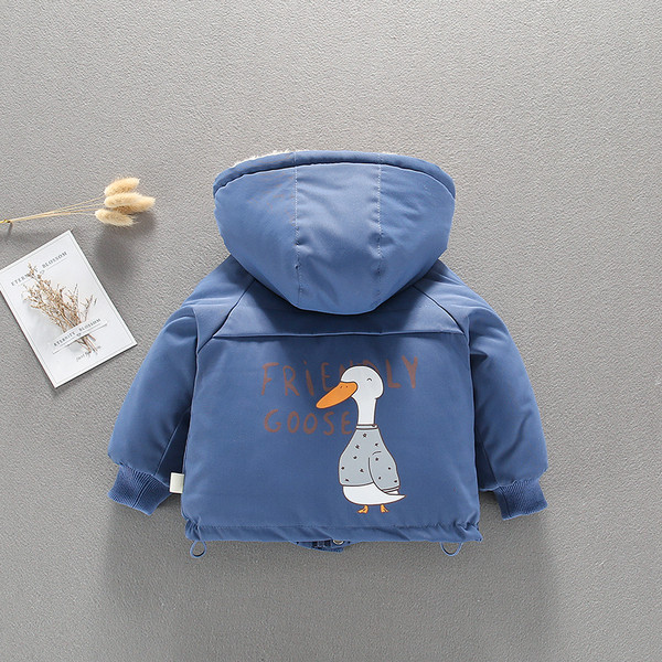 Παιδικό μπουφάν για αγόρια με μαλακή επένδυση και απλικέ