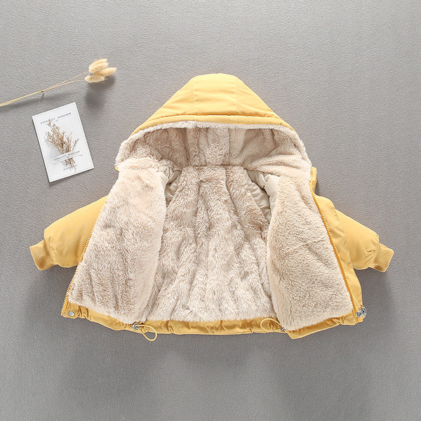 Taskute ja pehme voodriga laste jope