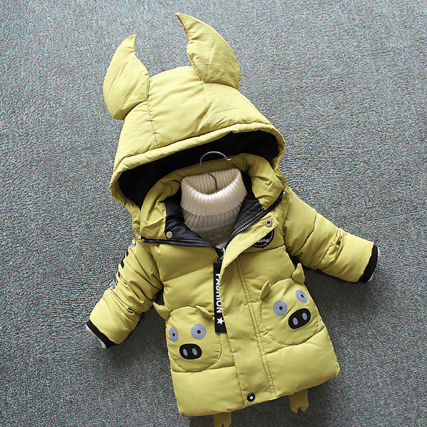 Νέο παιδικό χειμερινό μπουφάν με τρισδιάστατο στοιχείο - για αγόρια