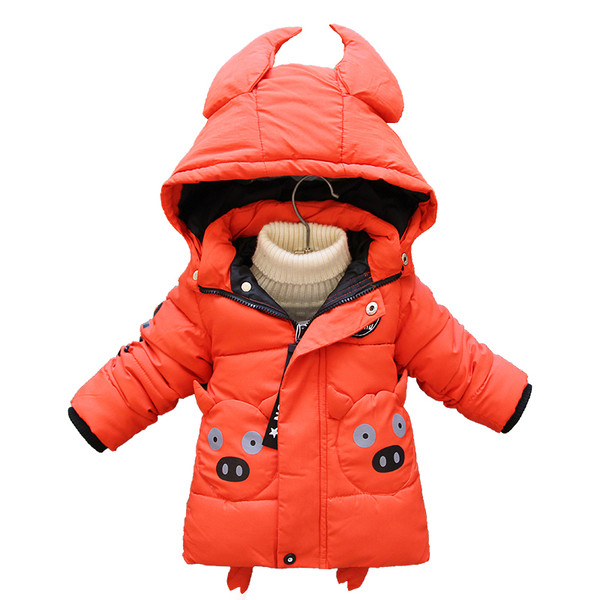 Νέο παιδικό χειμερινό μπουφάν με τρισδιάστατο στοιχείο - για αγόρια