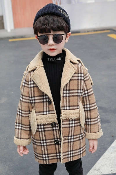 Casual παιδικό παλτό με τσέπες κατάλληλο για αγόρια σε δύο χρώματα