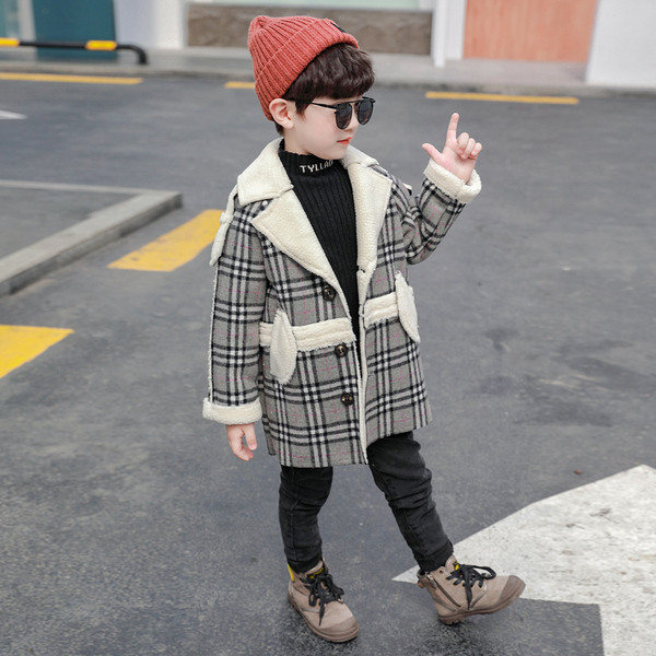 Casual παιδικό παλτό με τσέπες κατάλληλο για αγόρια σε δύο χρώματα